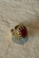 Lio Ring Burgundy Red