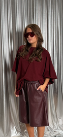 Noami T-shirt Burgundy